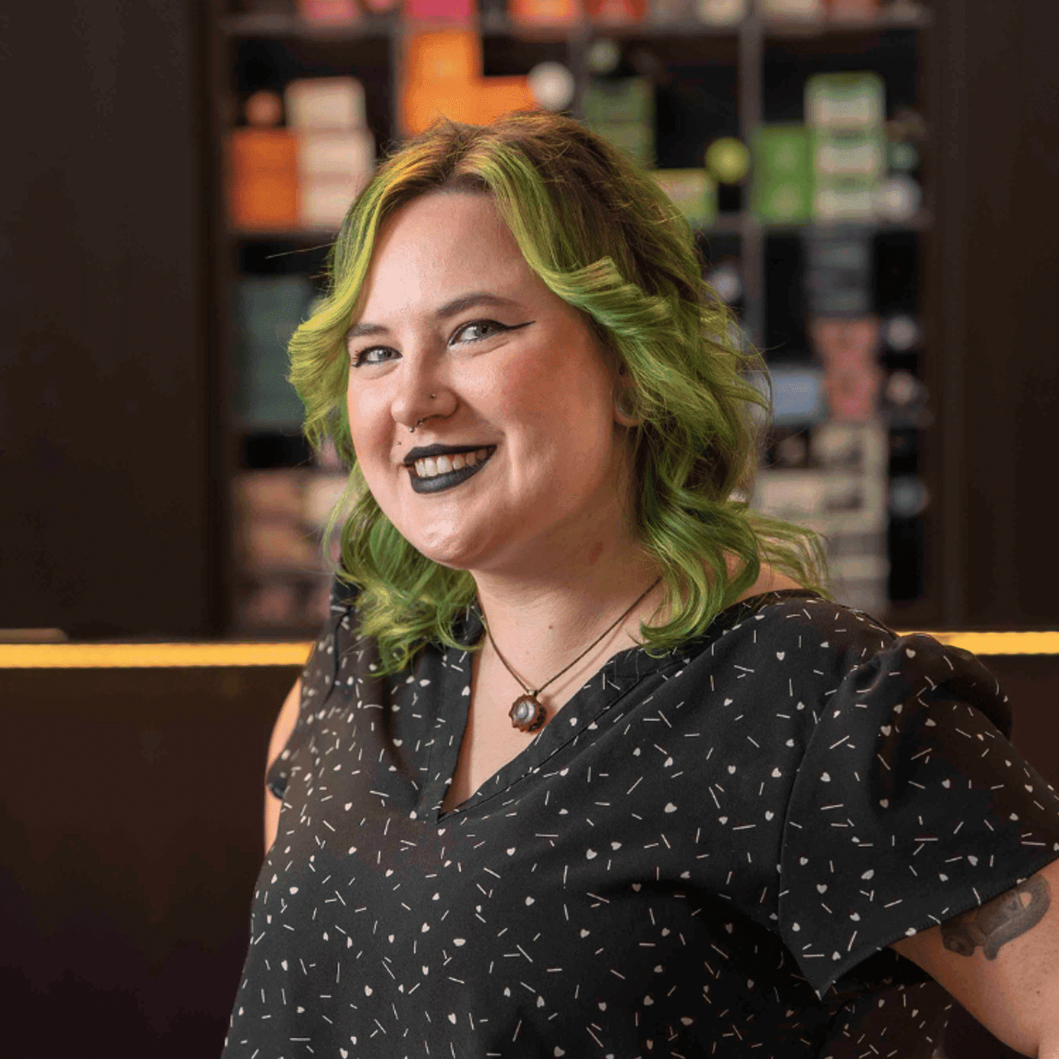 Portrait of Jessika (Jess) (She/Her), a professional stylist at Rebel Hair, showcasing their expertise and style.